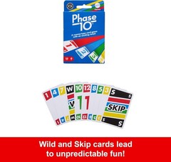 Mattel Games Phase 10 Card Game with 108 Cards, Great Game for Kids, Family or A