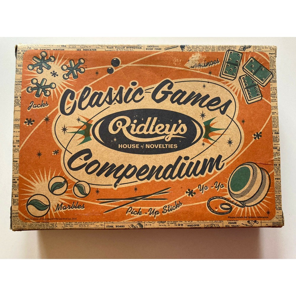 Ridley’s House of Novelties Classic Games Compendium. Never Used!