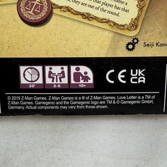 Love Letter New Edition Card Game w/ Bag Z-Man Games