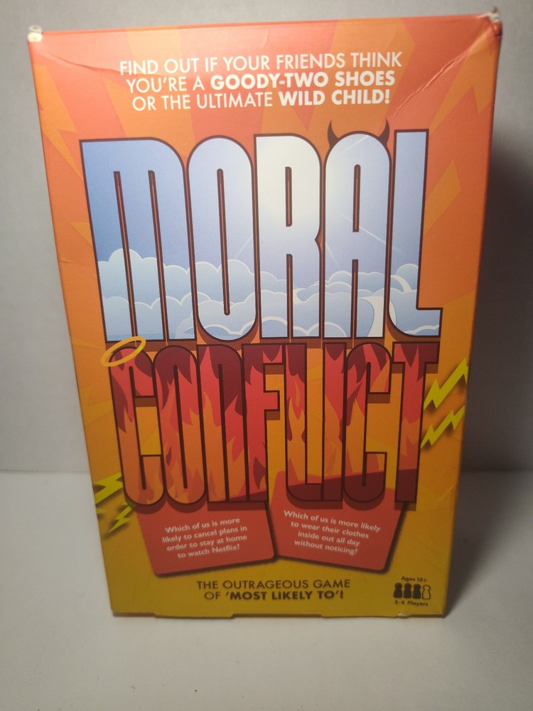 Moral Conflict Party Game Complete Professor Puzzle Ages 12+ 3-4 Players