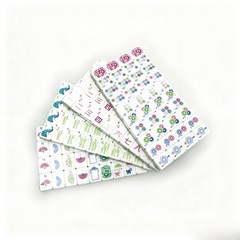 Fresh Green White Layer Mahjong Tiles Peacock Fan Joker Floral Print 160 Set