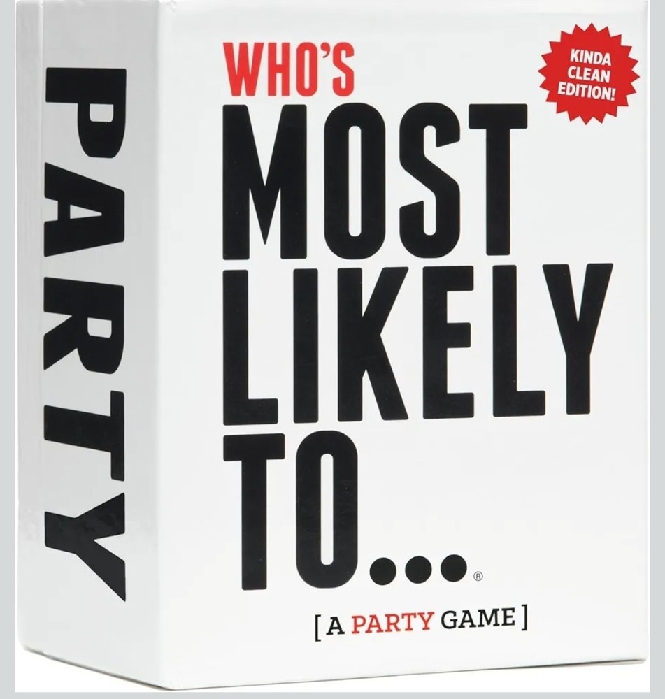 Who’s Most Likely to… Kinda Clean Family Edition A Party Game – NEW IN PACKAGE