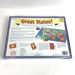 Great States Board Game Homeschool United States Map Geography Learning 1999 New