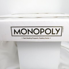 RARE 2016 Hasbro Monopoly Luxury LUXE White and Gold Limited Edition New Sealed
