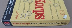 Afrika Korps 1st Ed. 1964 Avalon Hill MPN 600, Complete, Punched, Ready, Fair