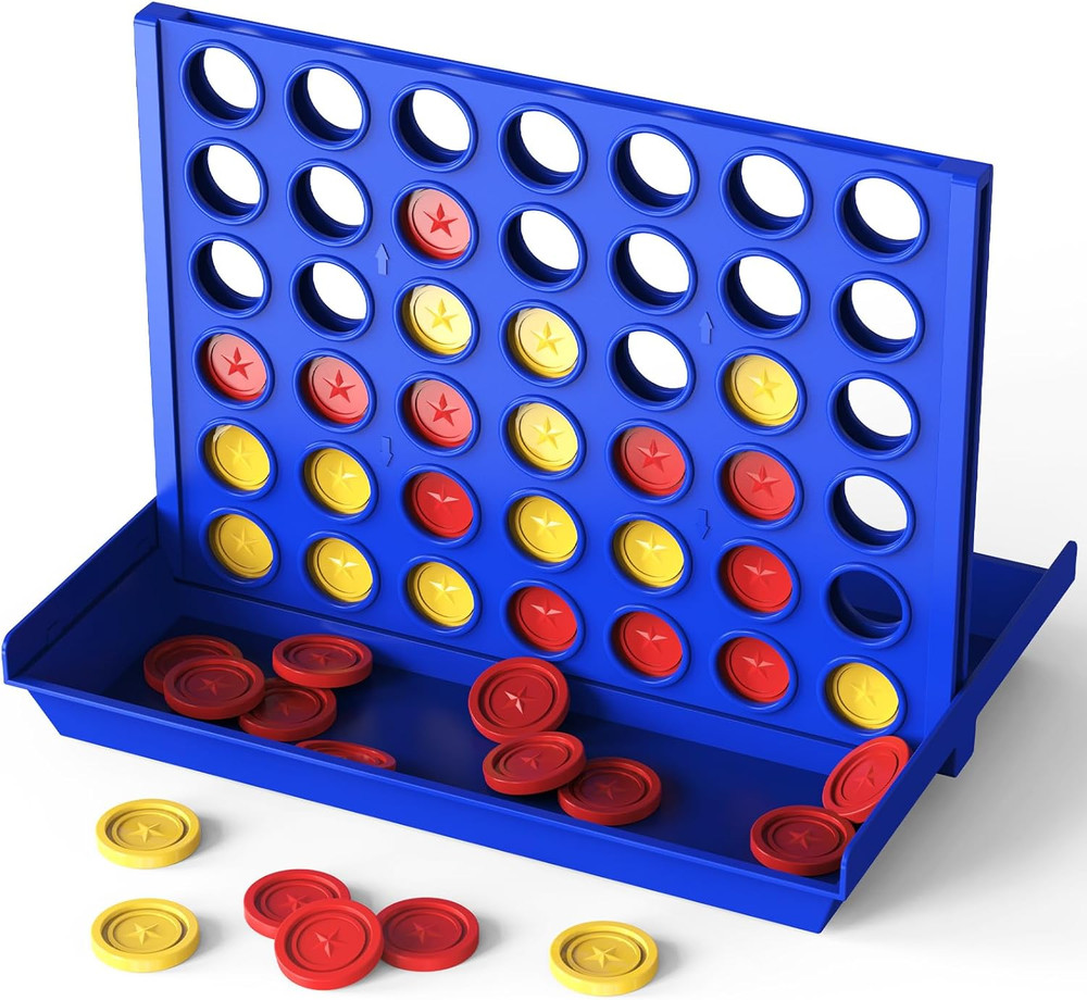 Medium Size 4 in a Row Game for Kids Ages 3+, Classic Family Board Game for Kids