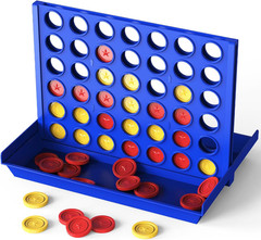 Medium Size 4 in a Row Game for Kids Ages 3+, Classic Family Board Game for Kids