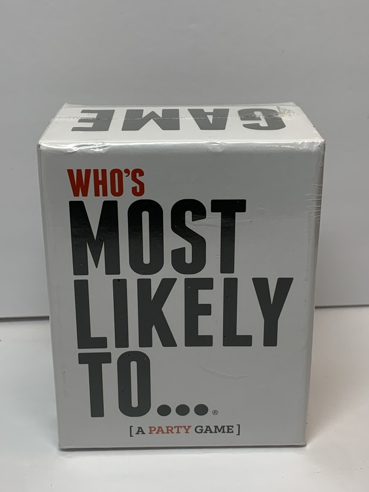 Who’s Most Likely To… A Party Game, 250 Cards, Group Question Judging Game NEW
