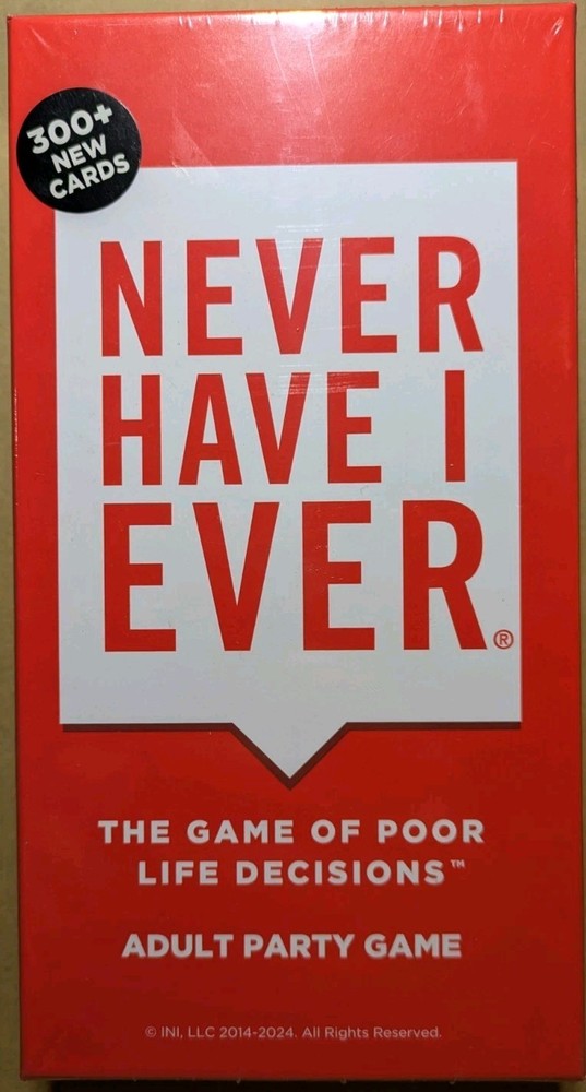 Never Have I Ever The Game of Poor Life Decisions – Drinking Game 17+