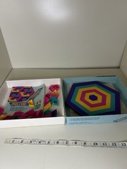 1992 MOSAIC MYSTERIES A PATTERN BLOCK DESIGN ACTIVITY SET DISCOVERY TOYS