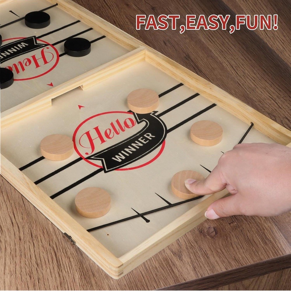 Fast Sling Puck Game, Super Sling Puck Board Game, Large Size-2 Pack Brand New