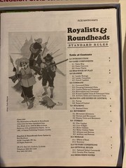 3W wargame Royalist & Roundheads Box Game Unpunched