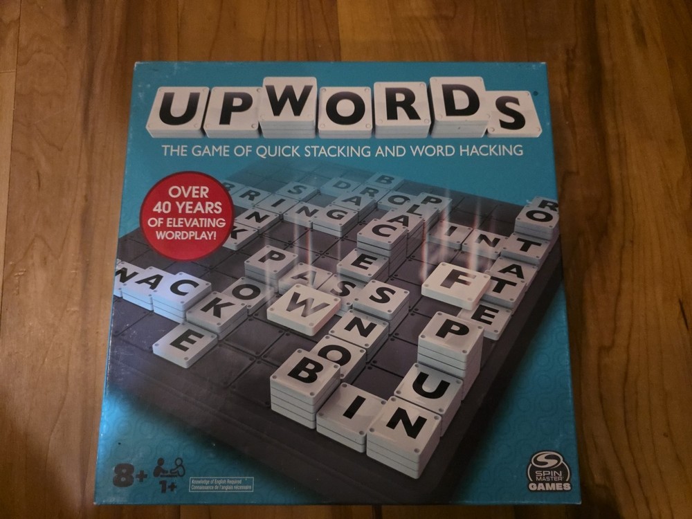 Upwords Stack Up Board Game 3D Scrabble Complete Set 2022 Spin Master Games