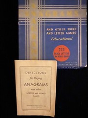 1934 ANAGRAMS WORD (270 PC Tile) GAME-Whitman Publishing-Made In USA