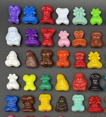 Classic Gogo’s Crazy Bones Series 1 Lot of 100 Mixed Figures Solid Variants