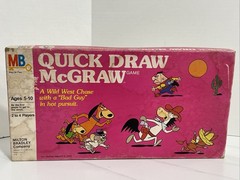 QUICK DRAW MCGRAW Hanna Barbera Board Game COMPLETE Milton Bradley VINTAGE 1981