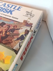 Risk & Castle Risk Board Game 2 in 1 Vintage Parker Brothers Incomplete AS IS