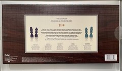 NEW Ridley’s Games Room Chess & Checkers Board Game Size Folding Turquoise Blue