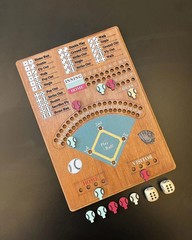 Baseball Dice Board Game,Fun Board Game with Dice,Wooden Baseball Games for Fami