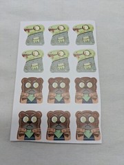 Root The Riverfolk Meeple Stickers Otters Lizards