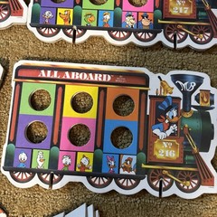 Vintage 1986 Disney All Aboard Game Milton Bradley 100% Complete