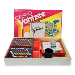 Casino Yahtzee Dice Game 1986 Milton Bradley 100% Complete Unused Open Box