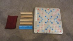 Vintage Scrabble Crossword Game Deluxe Edition Turntable Selchow & Righter 1977