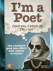 I’m A Poet and Yes I Know It NEW Card Board Game