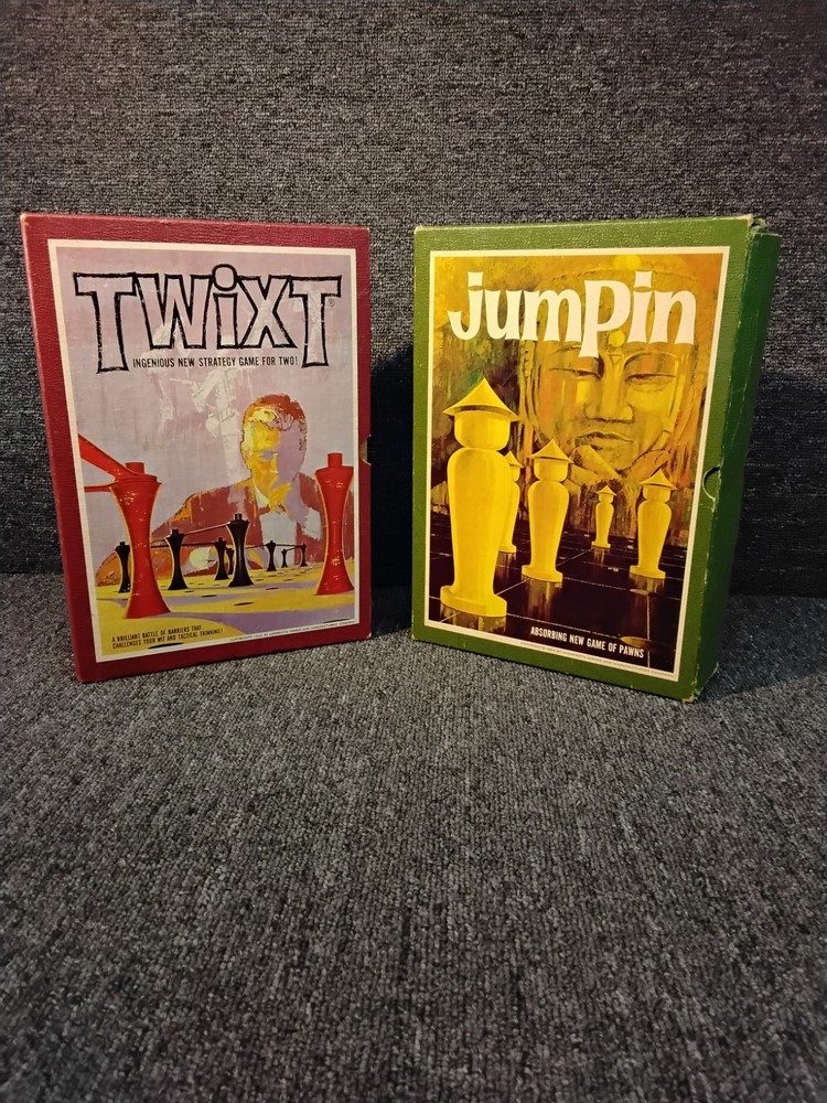 3M TWIXT Vintage 1962 & Jumpin Vintage 1964 Strategy Board Game, MPN 401