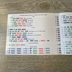 Vintage National Mah Jongg League 56th Year Official Hands & Rules Card 1993-94
