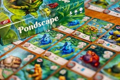 Pondscape Board Game with Wooden Frog Promo by Capstone Games NEW in Shrink