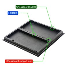 Magnetic Travel Chess Set with Folding Chess Board & 2 Extra Queens & Conveni…