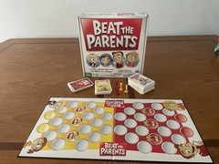 Spin Master Beat the Parents Trivia Board Game w/ Trivia Cards Complete, 6+