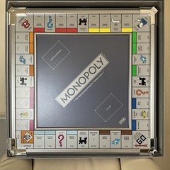 Monopoly Platinum Edition Board Game – Luxury Metal Frame Collector’s Set