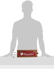 Front Porch Classics, Rummikub Vintage Edition in All-Wood Storage Case with 4 B