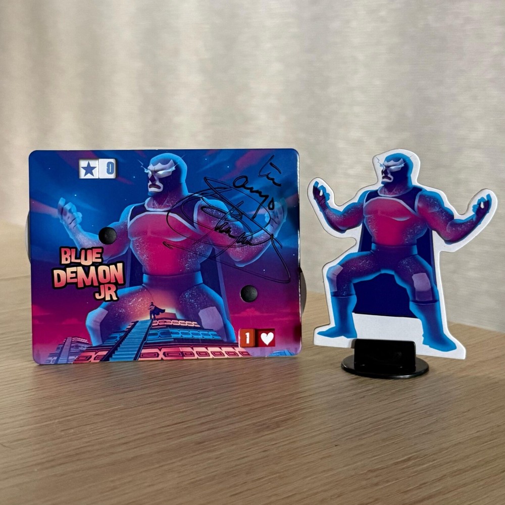 King of tokyo promo SIGNED -Blue Demon jr – Mexican