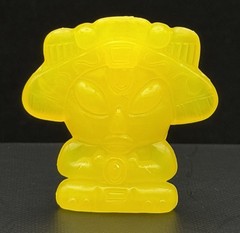 GoGo’s Crazy Bones MACRO Aliens Yellow Jelly Unpainted Magic Box Rare