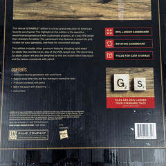 Scrabble Grand Edition Crossword Game WS Company Wood Board Case New Sealed