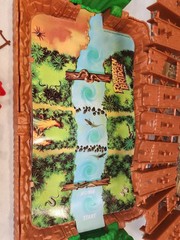 1992 Forbidden Bridge Board Game Milton Bradley WORKS *Missing 3 Cardboard Sides