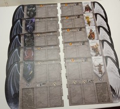 IMMORTALS Board Game Queen Games Almost Complete in Box Missing 1 Green Cube