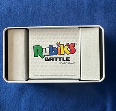 Rubik’s Battle Card Game in Tin, Great Brain Game, open but never played