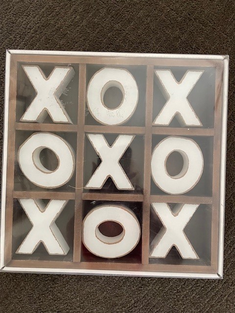 Tic Tac Toe Game Wooden Board Game Table Toy Brand New