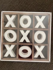 Tic Tac Toe Game Wooden Board Game Table Toy Brand New