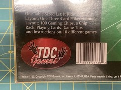 Let It Ride Three Card Poker Texas Hold ‘Em Home Casino Game Set SEALED ~ NEW