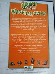 Vtg 2000 Whoville-opoly Board Game How the Grinch Stole Christmas Monopoly Y2K