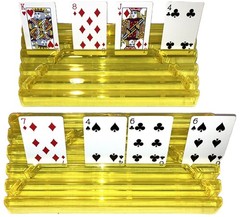 Playing Cards Plastic Holder 2 Racks Hands Free Hand & Foot Super Samba Bridge