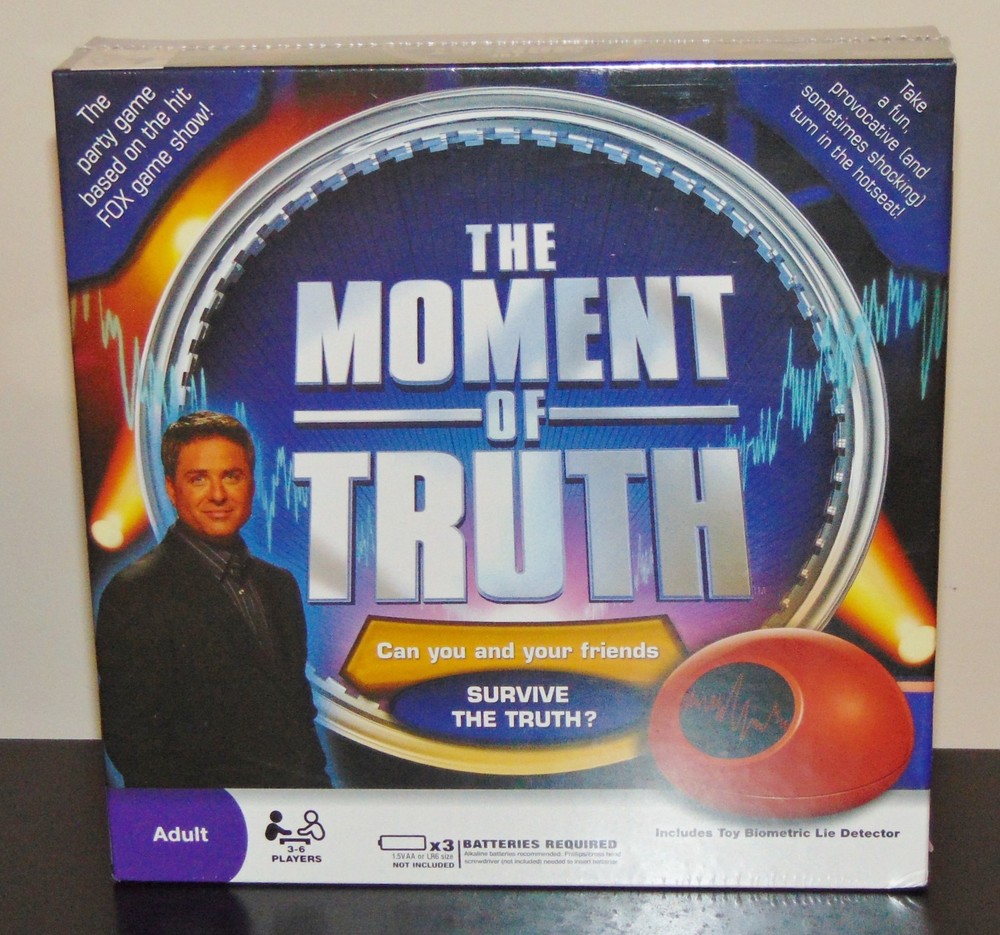 The Moment of Truth party game with toy Biometric Lie Detector new sealed