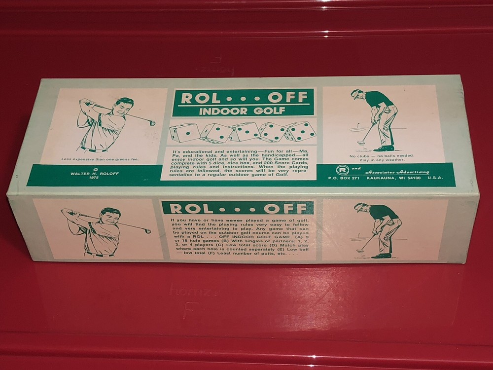 NEW 1975 ROL…OFF Indoor Golf Dice Game- FUN FOR ALL AGES!