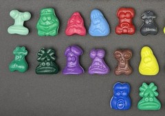 Classic Gogo’s Crazy Bones Series 1 Lot of 100 Mixed Figures Solid Variants