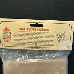 VTG Nine Men’s Morris Game NOS John Millman Traditional Toys Games UK 5.5 x 5.5”